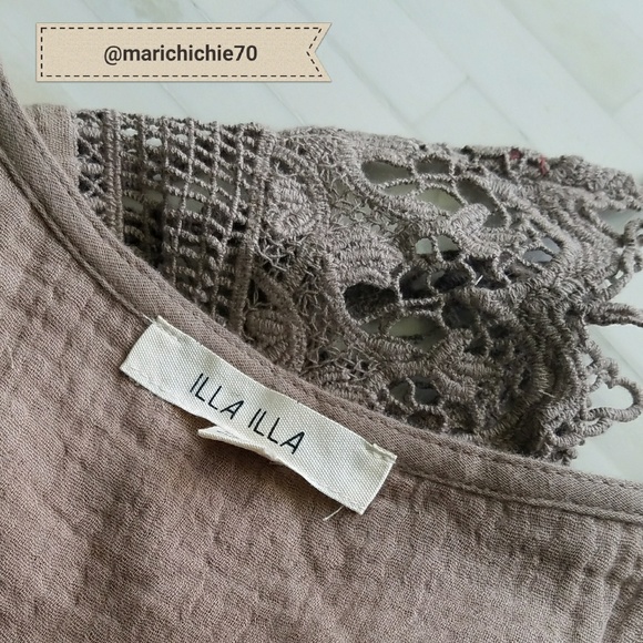 NWT Crochet Trim Mini Dress - Picture 3 of 4